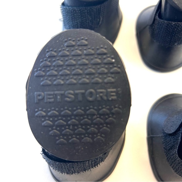 Small Dog Rubber Boots Black - Picture 6 of 7